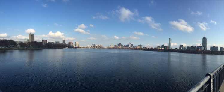 City scape of Boston, MA in December 2015